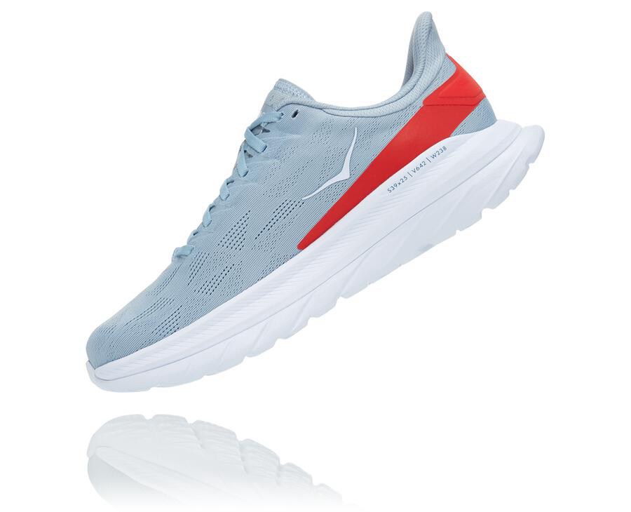 Hoka One One Running Shoes Mens Blue/White - Mach 4 - 89051UFYB